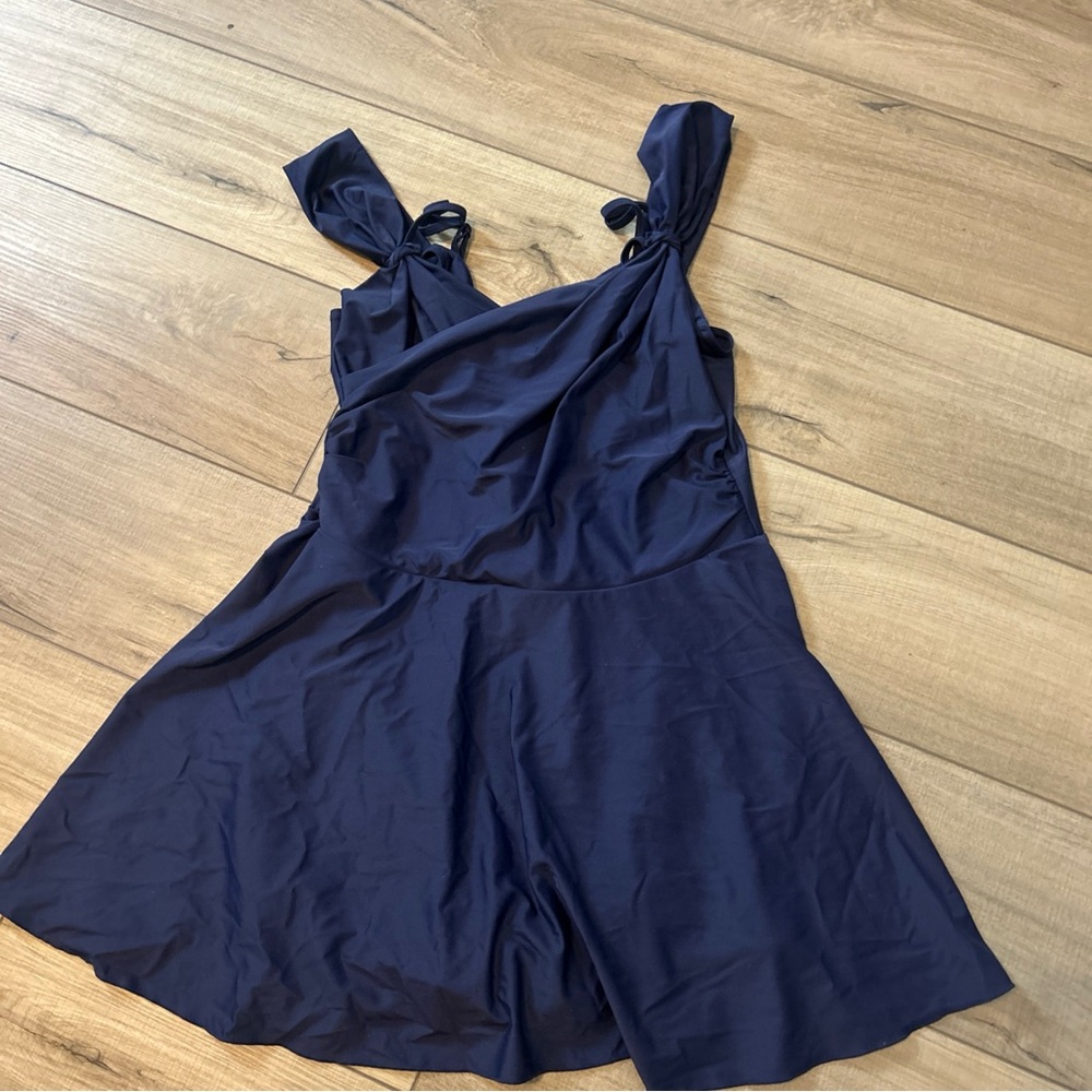 SHEKINI Swimsuit Tummy Control Dress One Piece Modest Cruise Travel Resort XL